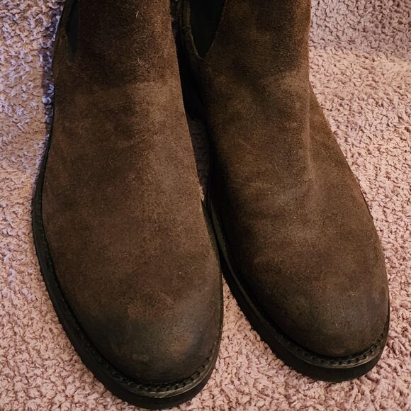 Wolverine BLVD Suede Chelsea Boots - Men's 11 D - Olive Color - Picture 3 of 7